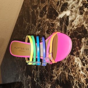 Brand new Slip on Sandal with hill